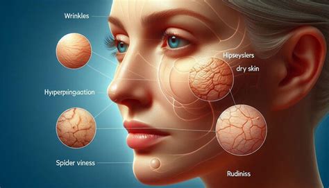 A Diagram Of A Womans Face With The Diagram Of A Human Brain Premium