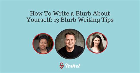 How To Write A Blurb About Yourself Blurb Writing Tips Featured