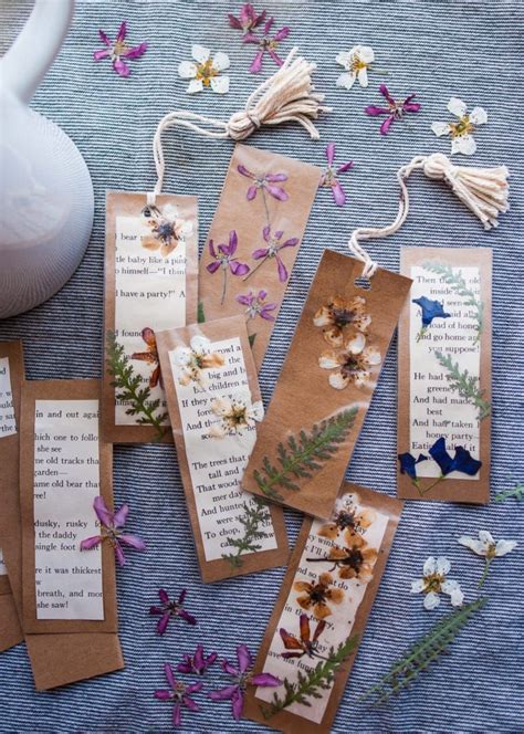 We Love These Nature Bookmarks They Re Really Pretty And Easy To Make