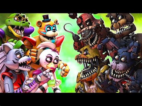 SFM FNaF Top 10 SECURITY BREACH Vs FIGHT Animation YouTube