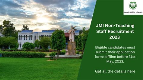 JMI Non Teaching Staff Recruitment 2023 Apply Before May 31 Jmi Ac In