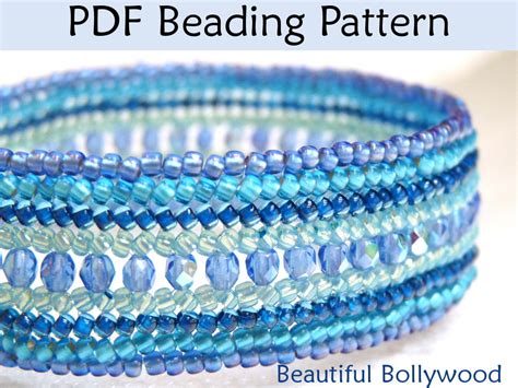 Bracelet Beading Tutorial Pattern Flat Herringbone Stitch Simple