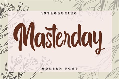 Masterday Font By ABBAsalam Creative Fabrica