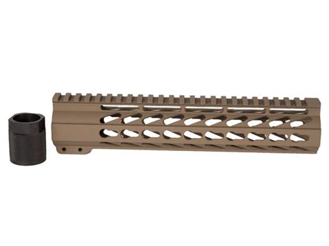 10 AR 15 Ultra Slim Free Float Keymod Handguard FDE USA