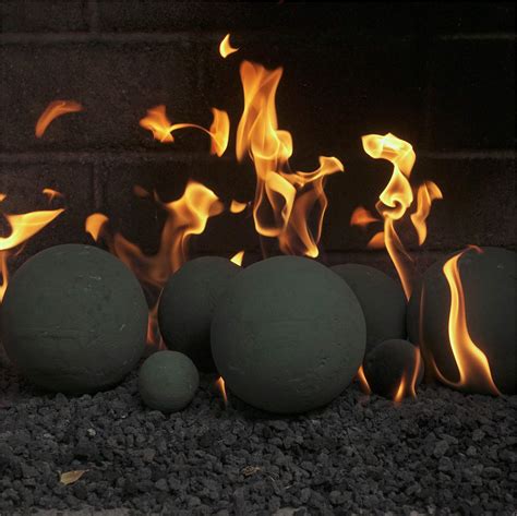 Hargrove Colonial Cannon Balls Gas Vented Fireplace Ball 57 OFF