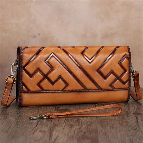 Pochette R Tro En Cuir Pour Femme Petit Sac Messager Bandouli Re