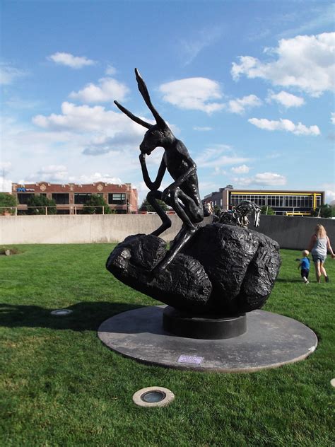 Des Moines Iowa Pappajohn Sculpture Park Barry Flanagan Flickr