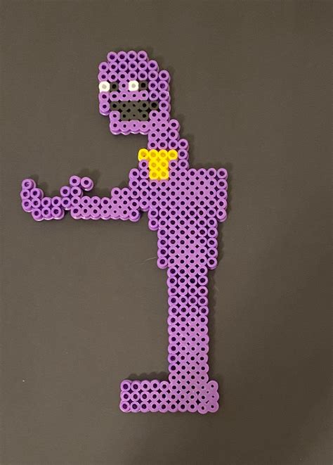 Purple Guy William Afton Spring Bonnie Fnaf Inspired Beaded Sprites Perler Wall Art Game