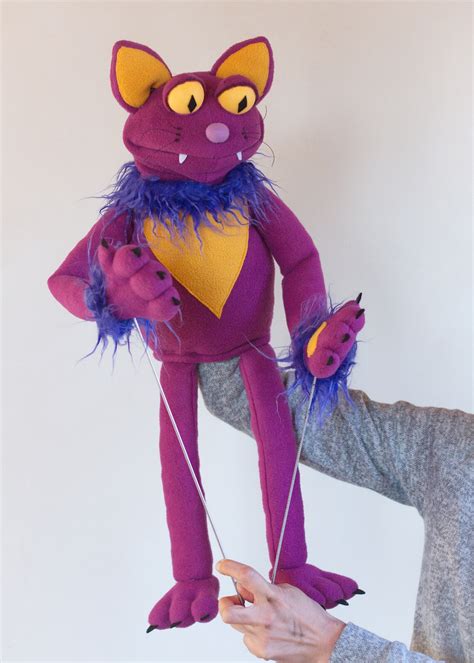 The Sunset Cat Puppet Scary Puppet Hand Professional Puppet Etsy