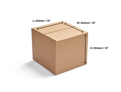 254 X 254 X 254mm Single Wall Cardboard Boxes From Priory Direct