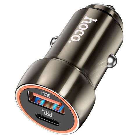 Автомобильное зарядное устройство Hoco Z46A PD 20W + QC3.0 18W адаптер ...