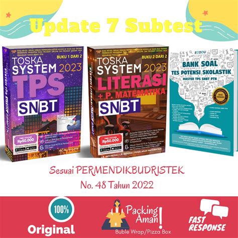 Jual UTBK 2023 MODUL TOSKA SYSTEM TPS UTBK SNBT LITERASI BANK