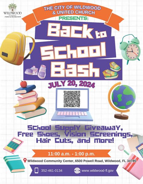 Back-to-School Bash at the Wildwood Community Center | Wildwood Florida