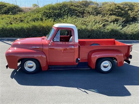 1953 Ford F100 725 Miles Red Pickup Shortbed Ford Aod For Sale Ford F 100 1953 For Sale