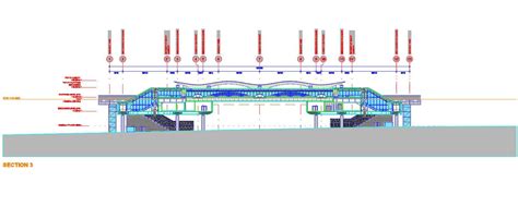 Metro Railway Station Elevation Dwg File Cadbull