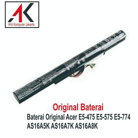 Jual Baterai Original Acer E5 475 E5 575 E5 774 As16a5k As16a7k As16a8k