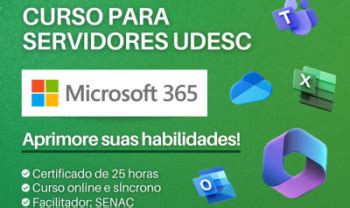 Not Cia Servidor Da Udesc Poder Fazer Curso Online Sobre Office