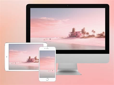 Peaceful Beach Desktop Wallpaper - Etsy