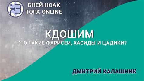 Кто такие фарисеи, хасиды и цадики? Недельная глава Кдошим - YouTube