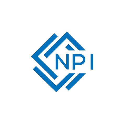 Npi Letter Logo Design On White Background Npi Creative Circle Letter