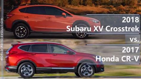 Subaru Xv Crosstrek Vs Honda Cr V Technical Comparison