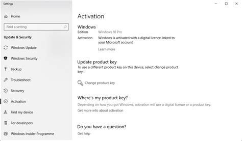 Find Your Windows 10 Digital License Product Key Thomas Miniblog