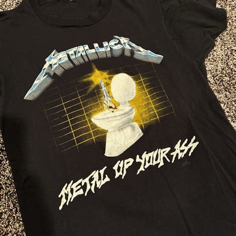 Vintage 1985 Metallica Metal Up Your Ass US Tour T Sh Gem