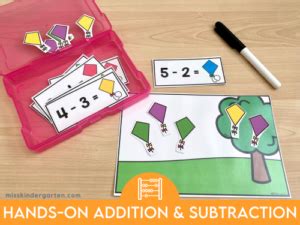 Hands-On Addition and Subtraction Activities - Miss Kindergarten