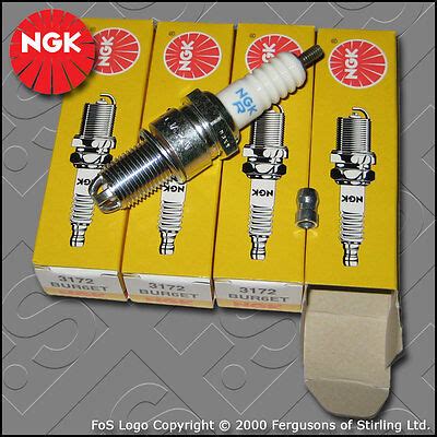 NGK SPARK PLUG SET For VW GOLF MK3 1H 2 0 8V GTI 2E ADY AGG AKR 1991