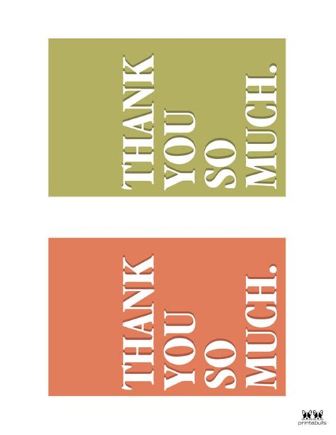 Printable Thank You Cards Free Printabulls Printable Thank