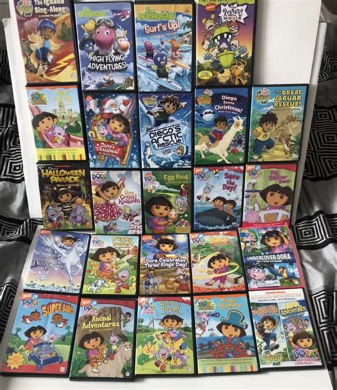 Dora The Explorer Dvd Lot Plus Backyardigans Goodnight Picclick Ca