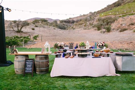 Rustic Chic Taco Bar Outdoors