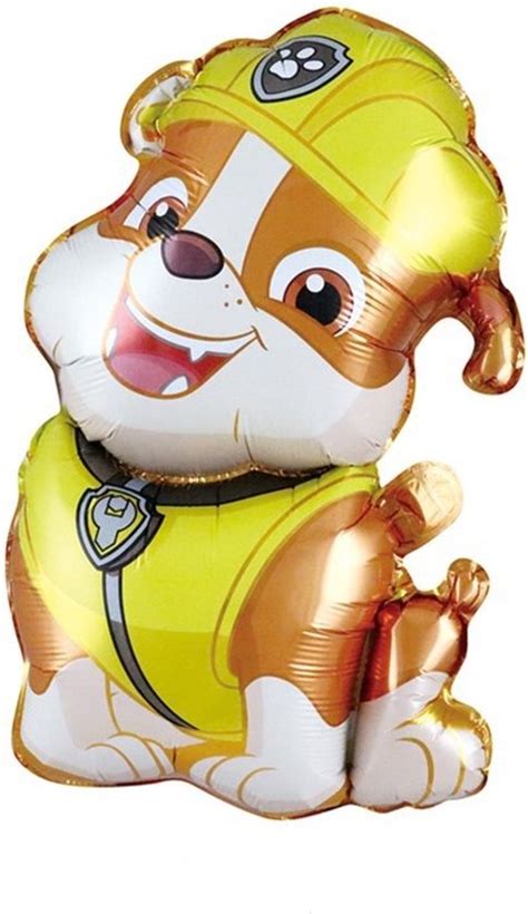 Folieballon Paw Patrol Rubble Ballon Rubble Folie Ballon Paw Patrol