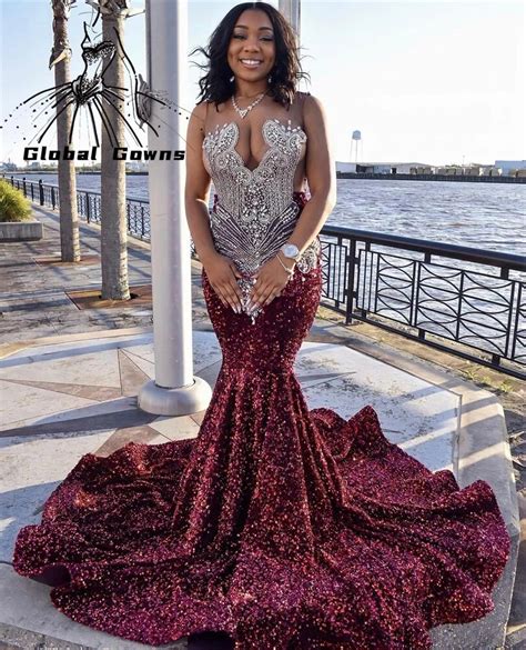 Red Prom Dresses Black Girl