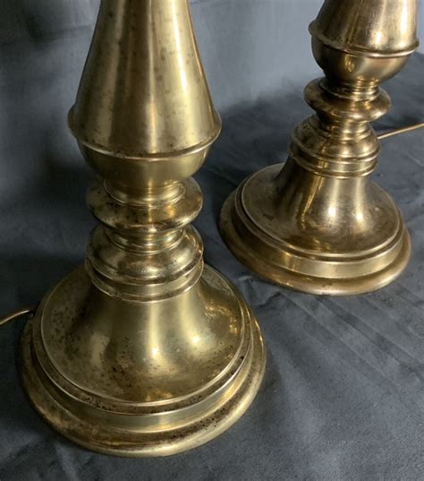 Antiques Atlas Large Decorative Solid Brass Table Lamps