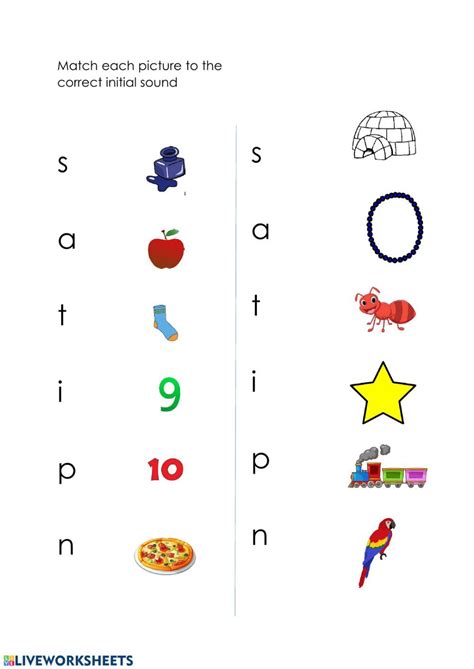 Phonics Group 1 Initial Sounds Interactive Worksheet Artofit