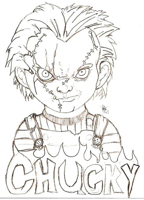 Chucky Doll Drawing at PaintingValley.com | Explore collection of ...