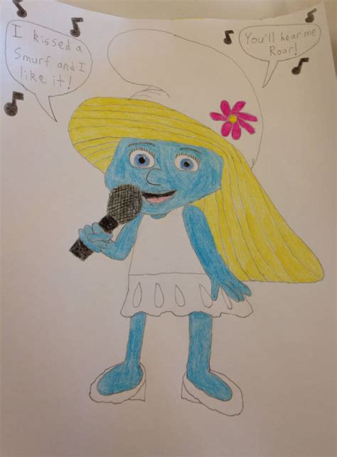 Smurfette singing by Prince5s on DeviantArt