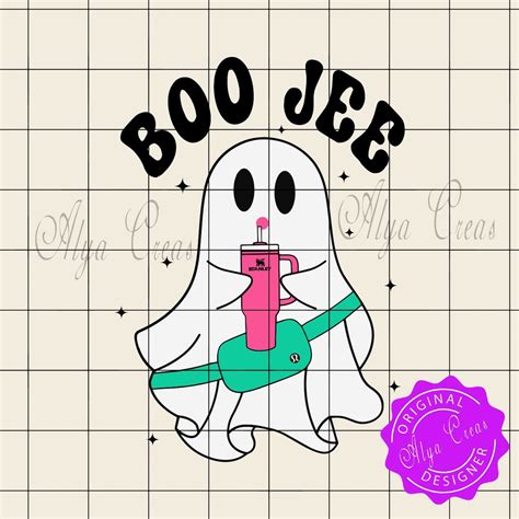 Ghost Boojee Png Svg Bundle Boo Jee Halloween Design Boujee Svg Boojee