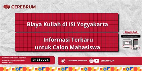 Biaya Kuliah Di Isi Yogyakarta Informasi Terbaru Untuk