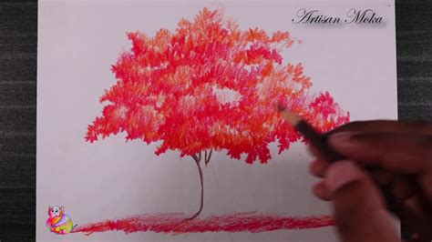 Art205 How To Draw A Autumn Tree Step By Step Easy Autumn Tree