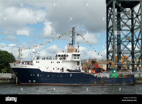 The Northern Lighthouse Board Ship NLV Pole Star On The River Clyde