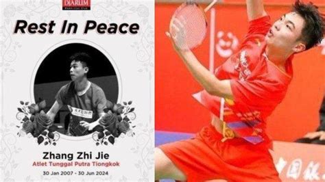 Profil Zhang Zhie Jie Pebulutangkis Asal China Meninggal Di Laga Ajc