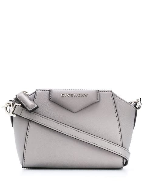 Givenchy Nano Antigona Crossbody Bag Grey Editorialist