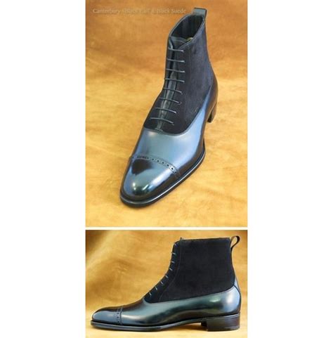 Mens Black Dress Boots, Mens Cap Toe Lace up Ankle | RebelsMarket