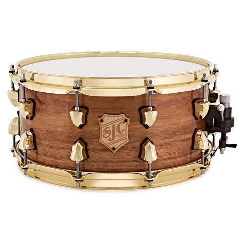 Sjc Drums Custom X Snare Drum High Gloss Koa Na Gear Music