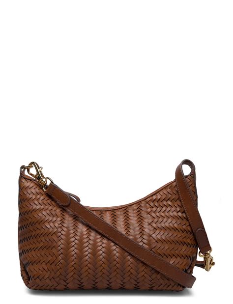 Lauren Ralph Lauren Woven Leather Small Kassie Shoulder Bag Olkalaukut