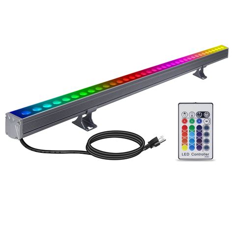 RGBW LED Wall Washer Light Bar RGB Color Changing Landscape Spotlights