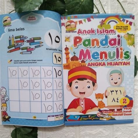 Jual Buku Pandai Menulis Huruf Angka Hijaiyah Sj Untuk Taman Kanak