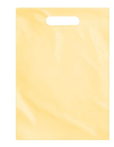 Light Orange Plain Hand Length Handle Rectangular Non Woven D Cut Bag